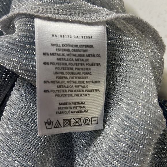 Anthropologie Metallic Blue Sparkling Blouse - Picture 6 of 6